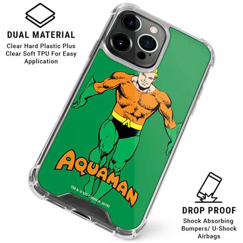 DC Comics Aquaman Classic Art Pose iPhone 16 Pro Clear Case